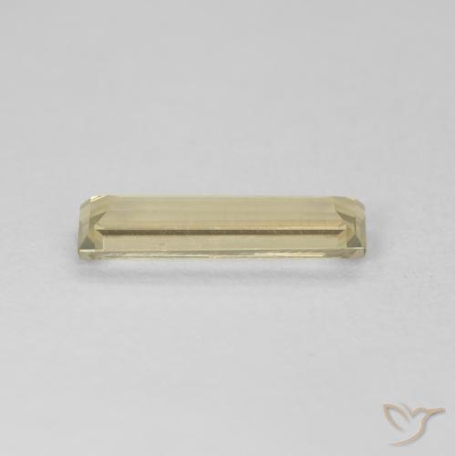 Diásporo con Cambio de Color Amarillo muy pálido natural de 1.08 ct, Corte Baguette, VVS-VS