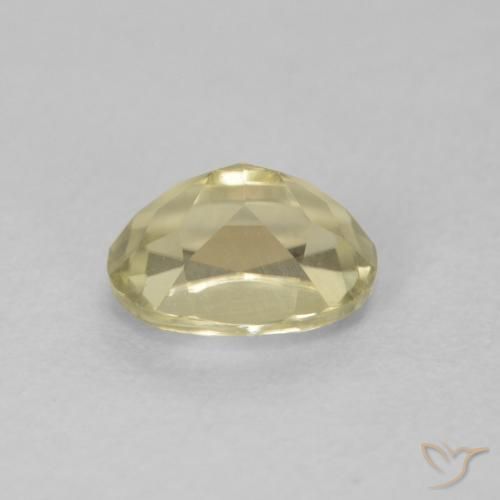 Diásporo con Cambio de Color Amarillo muy claro natural de 0.88 ct, Corte Óvalo, VVS-VS