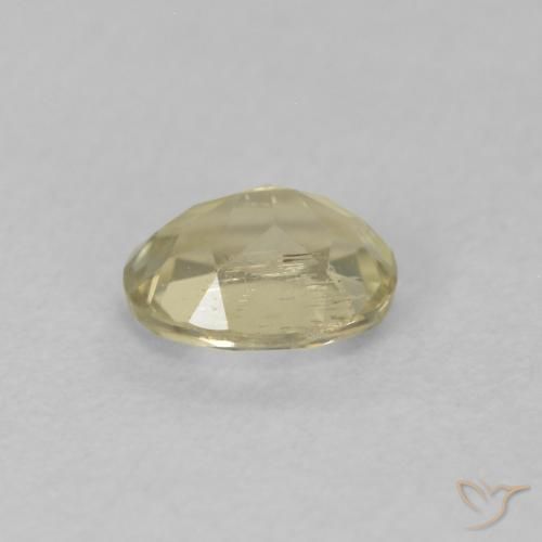 Diásporo con Cambio de Color Amarillo pálido natural de 0.41 ct, Ovalada, VS