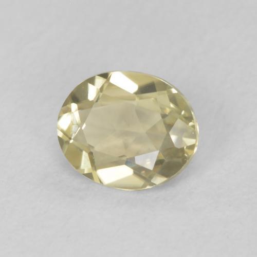Diásporo con Cambio de Color Amarillo muy claro natural de 0.41 ct, Ovalada, VS