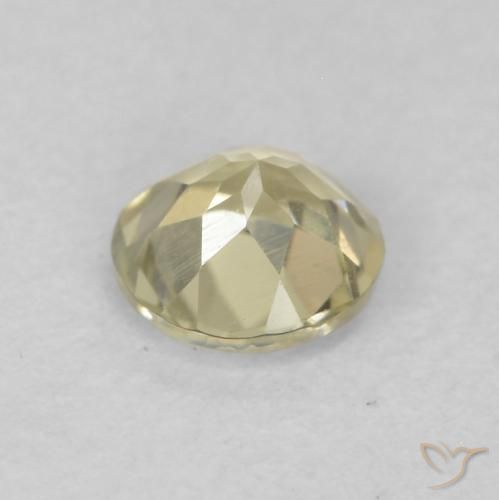 Diásporo con Cambio de Color Amarillo claro natural de 0.31 ct, Redondo, VVS-VS