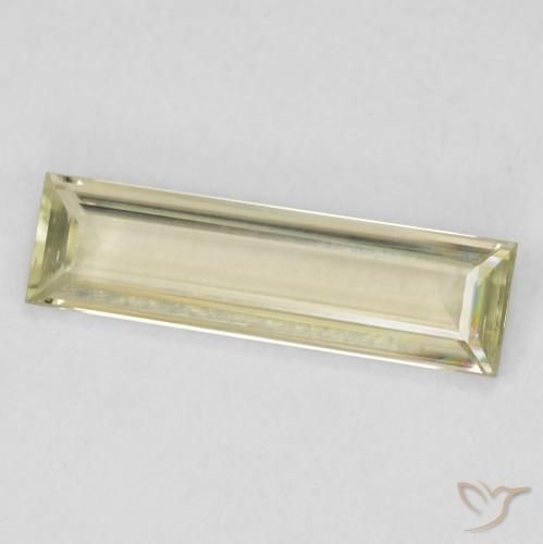 Diásporo con Cambio de Color Amarillo claro natural de 0.93 ct, Corte Baguette, VVS-VS