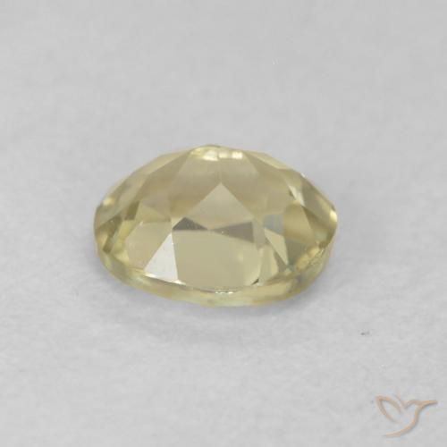 Diásporo con Cambio de Color Amarillo claro natural de 0.34 ct, Ovalada, VVS-VS