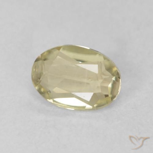 Diásporo con Cambio de Color Amarillo claro natural de 0.36 ct, Ovalada, VVS-VS