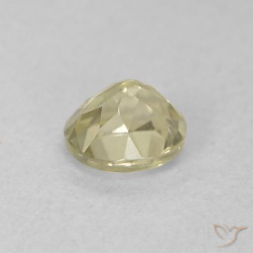 Diásporo con Cambio de Color Amarillo suave natural de 0.39 ct, Ovalada, VVS-VS