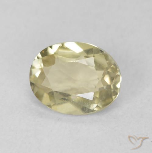 Diásporo con Cambio de Color Amarillo suave natural de 0.51 ct, Ovalada, VVS-VS