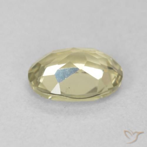 Diásporo con Cambio de Color Amarillo suave natural de 0.51 ct, Ovalada, VVS-VS