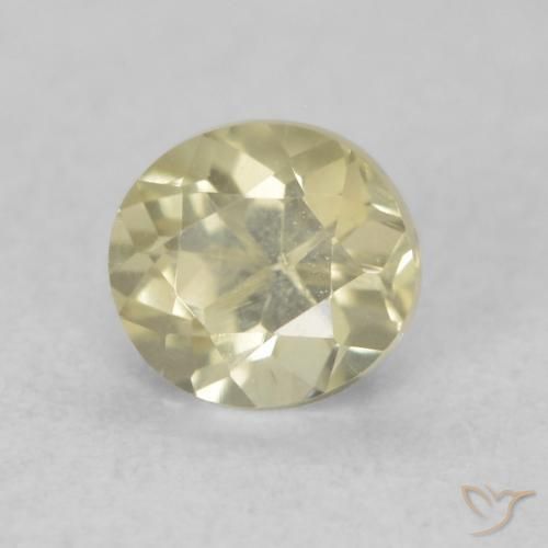 Diásporo con Cambio de Color Amarillo claro natural de 0.49 ct, Ovalada, VVS-VS