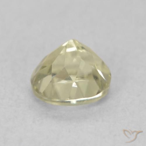 Diásporo con Cambio de Color Amarillo claro natural de 0.49 ct, Ovalada, VVS-VS
