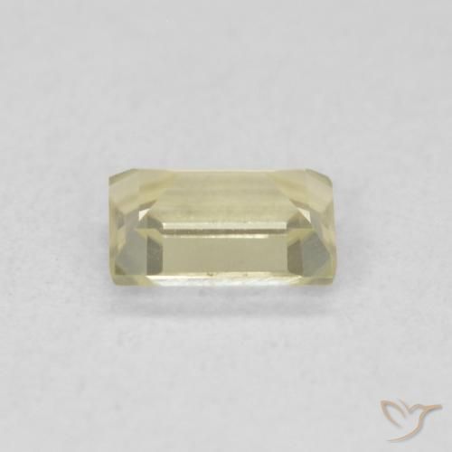 Diásporo con Cambio de Color Amarillo suave natural de 0.46 ct, Corte Baguette, VVS-VS