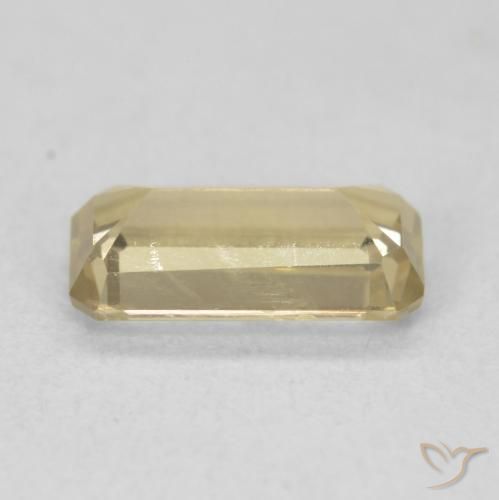 Diásporo con Cambio de Color Amarillo claro natural de 1.23 ct, Corte Octágono / Esmeralda, VS-SI