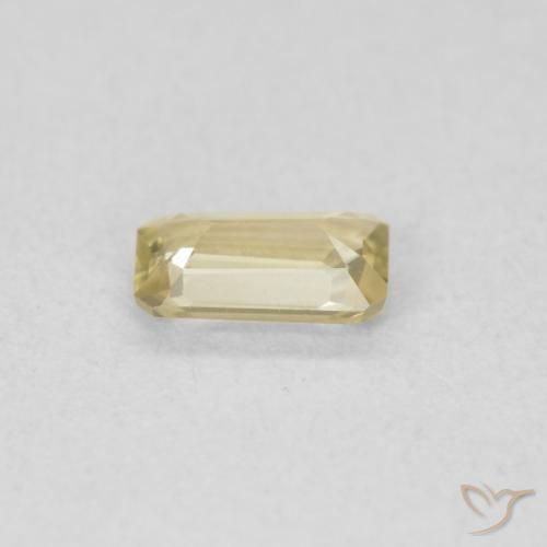 Diásporo con Cambio de Color Amarillo claro natural de 0.28 ct, Corte Octágono / Esmeralda, VVS-VS