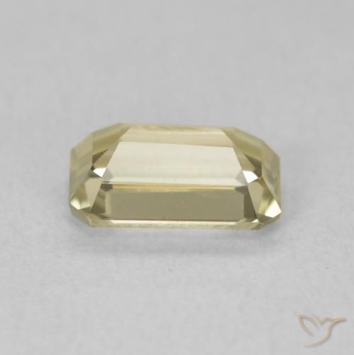 Diásporo con Cambio de Color Amarillo claro natural de 1.10 ct, Corte Octágono / Esmeralda, VVS-VS