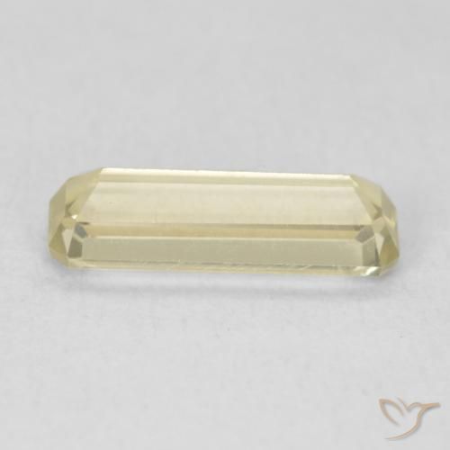Diásporo con Cambio de Color Amarillo suave natural de 1.05 ct, Corte Octágono / Esmeralda, VVS-VS