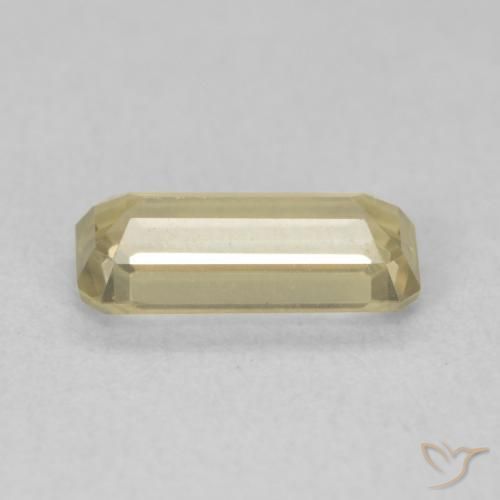 Diásporo con Cambio de Color Amarillo suave natural de 1.08 ct, Corte Octágono / Esmeralda, VVS-VS