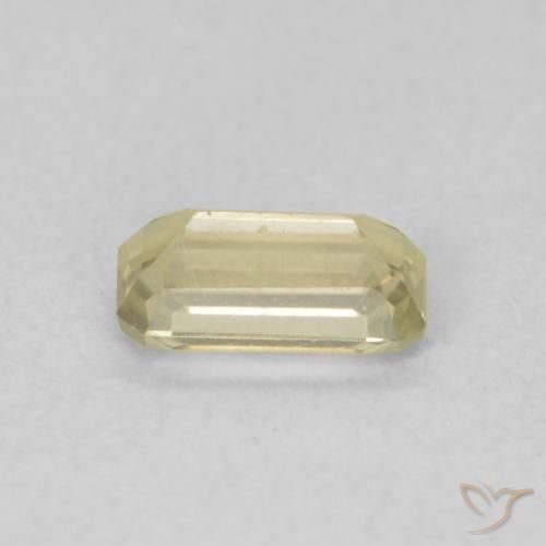 Diásporo con Cambio de Color Amarillo claro natural de 0.45 ct, Corte Octágono / Esmeralda, VVS-VS