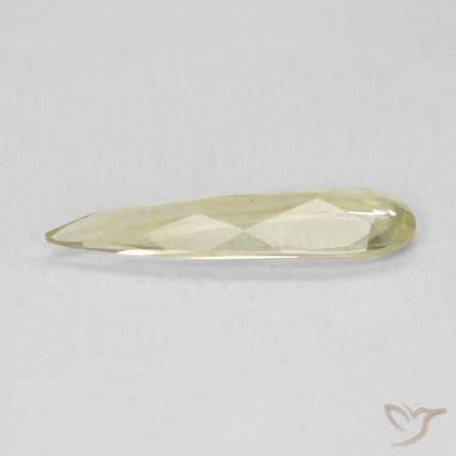 Diásporo con Cambio de Color Amarillo claro natural de 0.70 ct, En forma de pera, VVS-VS