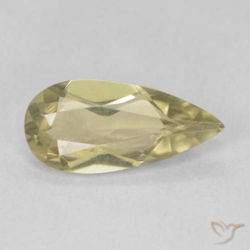Diásporo con Cambio de Color Amarillo pálido natural de 1.70 ct, En forma de pera, VVS-VS