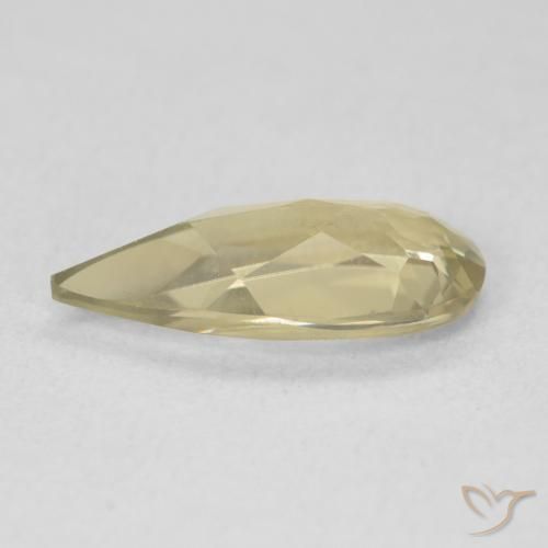 Diásporo con Cambio de Color Amarillo pálido natural de 1.70 ct, En forma de pera, VVS-VS