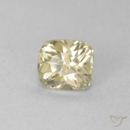 Diásporo con Cambio de Color Amarillo claro natural de 0.67 ct, Forma Cojín, VVS-VS