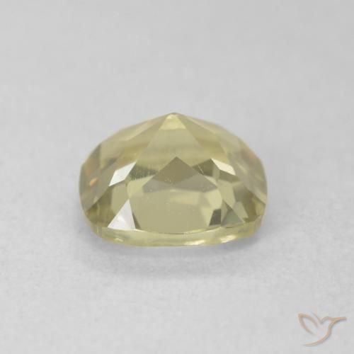 Diásporo con Cambio de Color Amarillo suave natural de 0.98 ct, Forma Cojín, VVS-VS