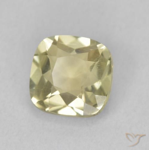 Diásporo con Cambio de Color Amarillo claro natural de 1.06 ct, Forma Cojín, VVS-VS