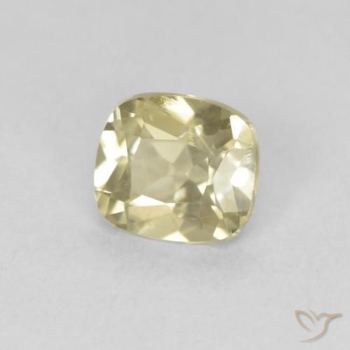 Diásporo con Cambio de Color Amarillo claro natural de 0.69 ct, Forma Cojín, VVS-VS