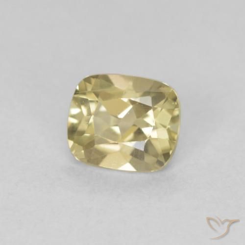 Diásporo con Cambio de Color Amarillo claro natural de 0.63 ct, Forma Cojín, VVS-VS