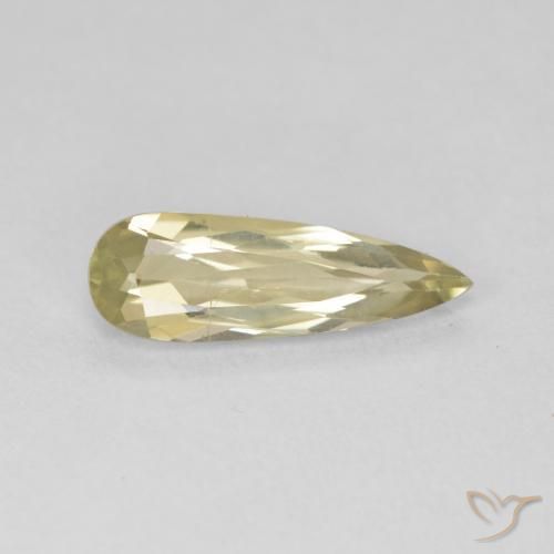 Diásporo con Cambio de Color Amarillo medio natural de 1.22 ct, En forma de pera, VVS-VS