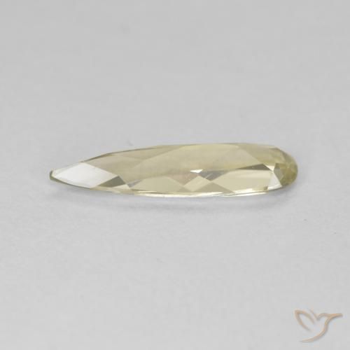 Diásporo con Cambio de Color Amarillo claro natural de 0.84 ct, En forma de pera, VVS-VS