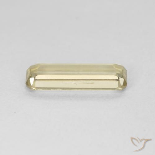 Diásporo con Cambio de Color Amarillo suave natural de 1.40 ct, Corte Octágono / Esmeralda, VS
