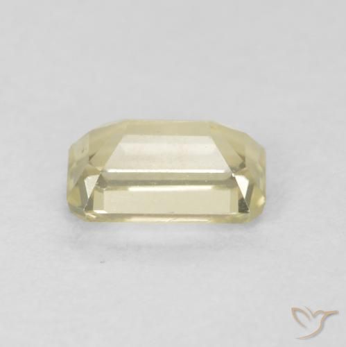 Diásporo con Cambio de Color Amarillo suave natural de 0.63 ct, Corte Octágono / Esmeralda, VVS-VS