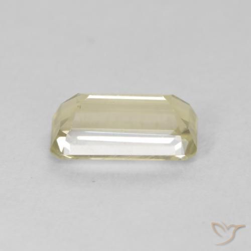 Diásporo con Cambio de Color Amarillo suave natural de 1.34 ct, Corte Octágono / Esmeralda, VVS-VS