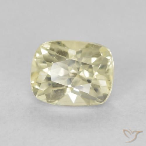 Diásporo con Cambio de Color Amarillo claro natural de 0.73 ct, Forma Cojín, VS