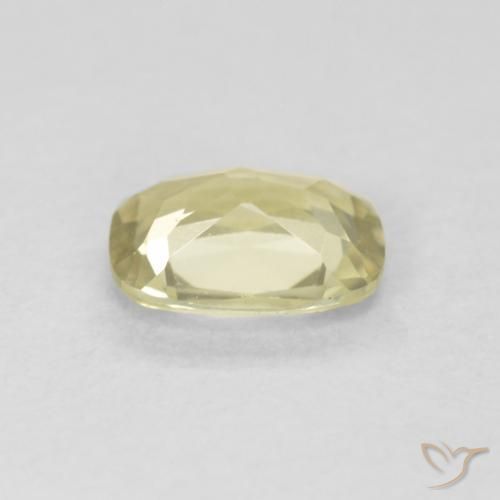 Diásporo con Cambio de Color Amarillo claro natural de 0.77 ct, Forma Cojín, VS