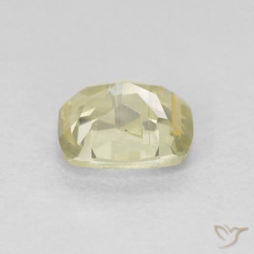 Diásporo con Cambio de Color Amarillo claro natural de 0.76 ct, Forma Cojín, VS-SI