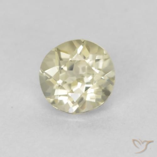 Diásporo con Cambio de Color Amarillo claro natural de 0.30 ct, Redondo, VS