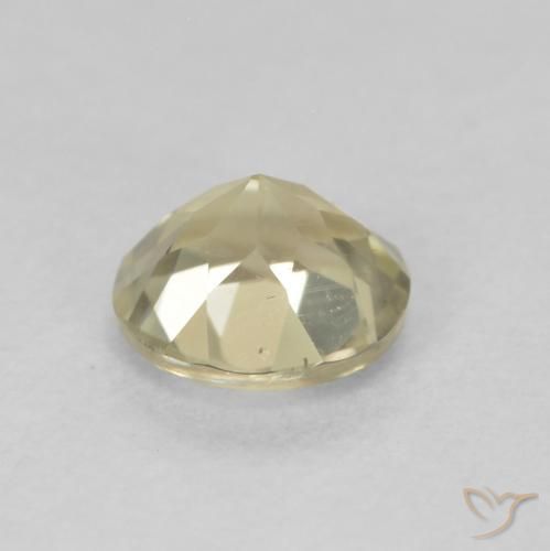 Diásporo con Cambio de Color Amarillo claro natural de 0.57 ct, Redondo, VS