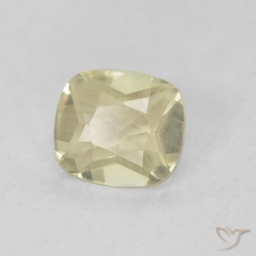 Diásporo con Cambio de Color Amarillo claro natural de 0.38 ct, Forma Cojín, VVS