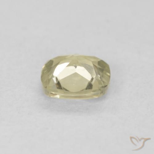 Diásporo con Cambio de Color Amarillo claro natural de 0.38 ct, Forma Cojín, VVS