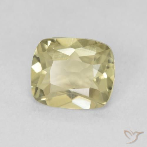 Diásporo con Cambio de Color Amarillo claro natural de 0.89 ct, Forma Cojín, VVS