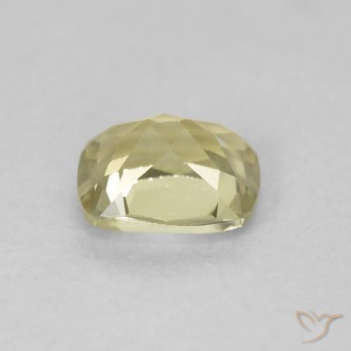 Diásporo con Cambio de Color Amarillo claro natural de 0.79 ct, Forma Cojín, VVS
