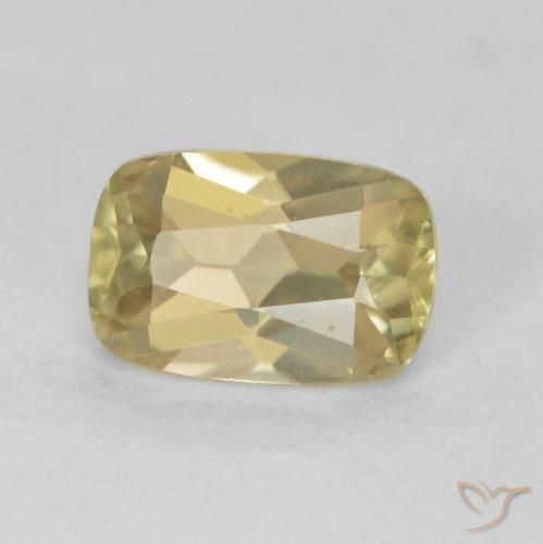 Diásporo con Cambio de Color Amarillo claro natural de 1.01 ct, Forma Cojín, VVS