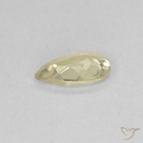 Diásporo con Cambio de Color Amarillo claro natural de 0.54 ct, En forma de pera, VVS-VS