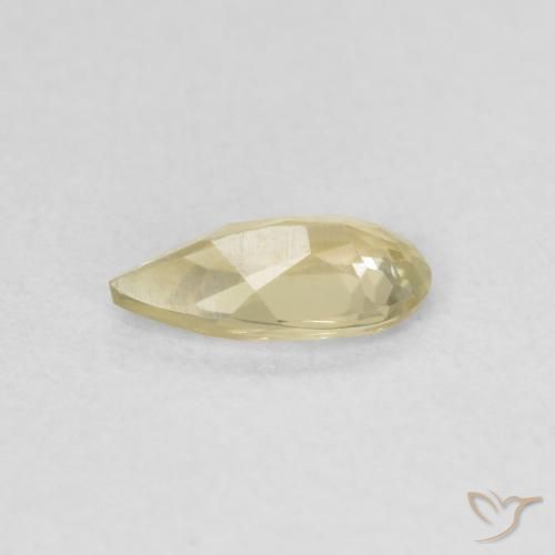 Diásporo con Cambio de Color Amarillo claro natural de 0.55 ct, En forma de pera, VVS-VS