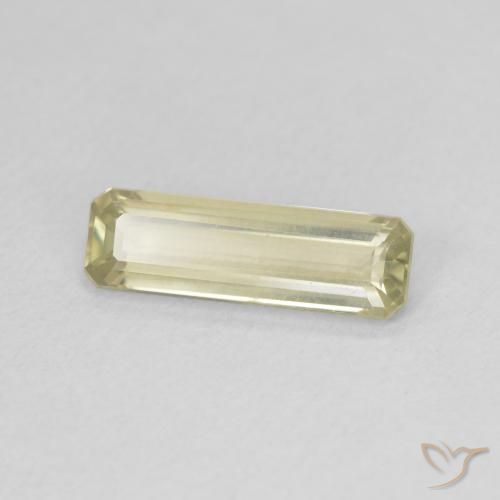 Diásporo con Cambio de Color Amarillo claro natural de 1.26 ct, Corte Octágono / Esmeralda, VVS-VS