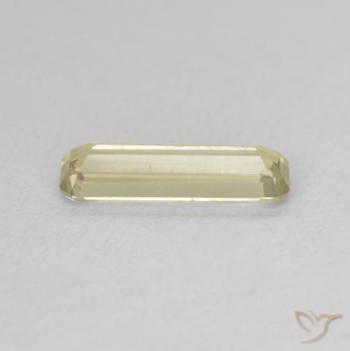 Diásporo con Cambio de Color Amarillo claro natural de 1.26 ct, Corte Octágono / Esmeralda, VVS-VS