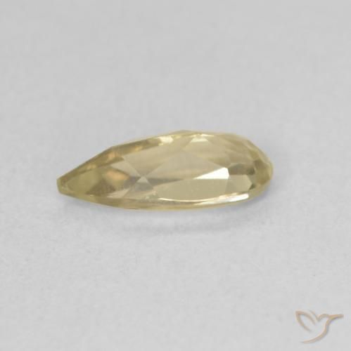 Diásporo con Cambio de Color Amarillo claro natural de 0.80 ct, En forma de pera, VVS-VS