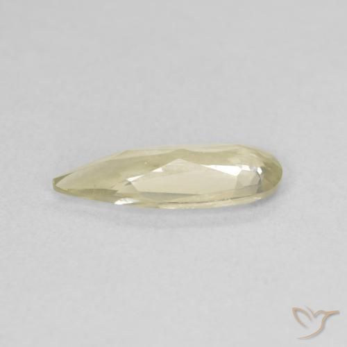 Diásporo con Cambio de Color Amarillo claro natural de 1.08 ct, En forma de pera, VS