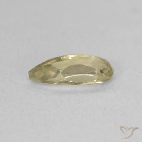 Diásporo con Cambio de Color Verde amarillo natural de 0.97 ct, En forma de pera, VVS